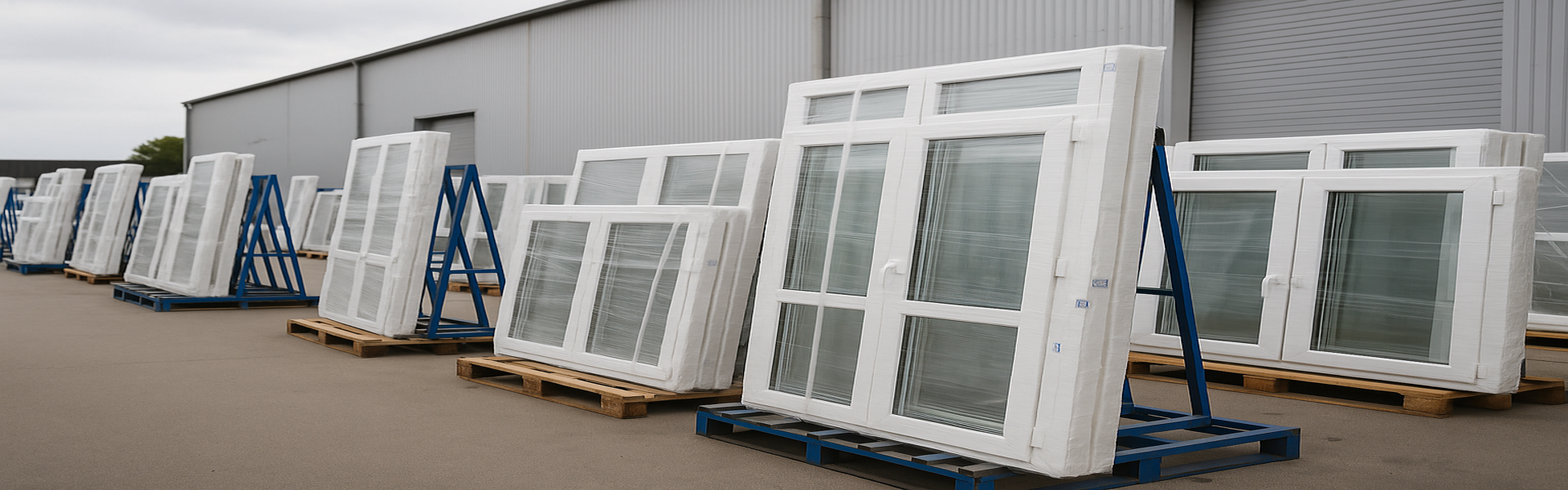 Stoc tâmplărie PVC – pregătit pentru export în Uniunea Europeană